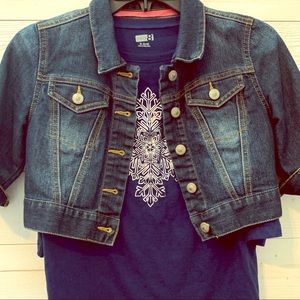 Denim Jacket w/ Tee
